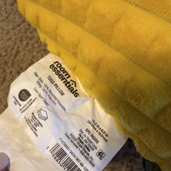 Room Essentials Corn-Shaped Pillow in Yellow and Green - Picture 2 of 3